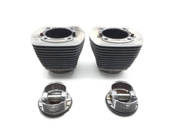 Front Rear Cylinder Jugs w Pistons 2007 Harley Dyna Super Glide FXD 3049 x