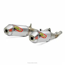 Pro Circuit Dual Stainless Steel Slip On Muffler Exhaust Silencer