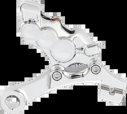 Arlen Ness 6-Piston Rear Brake Caliper 11.8in. Chrome w Bracket