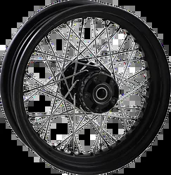 DS Black Laced 40 Spoke 16"x3.00" Rear Wheel Assembly