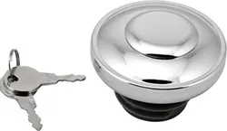 Harddrive Chrome Screw In w Lock Gas Fuel Petrol Cap