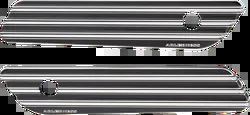 Arlen Ness 10-Gauge Saddlebag Hinges Covers Black Machined Pair