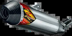 FMF 4.1 RCT Slip On Muffler Exhaust Al CF End Cap For