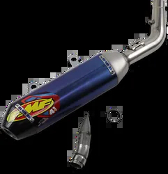 FMF 4.1 RCT Slip On Muffler Exhaust Tit CF Cap For KTM Husqvarna 250