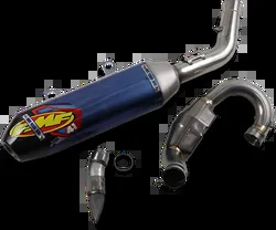 FMF 4.1 RCT Full Exhaust Muffler Megabomb TI CF End Cap For KTM Husqv