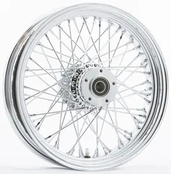 Harddrive Chrome Dual Disc 60 Spoke Front Wheel 16 X3.5