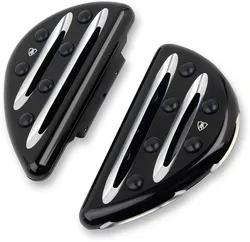 Arlen Ness Deep Cut Adjustable Passenger Floorboards Black Pair