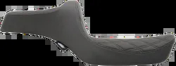 DS Black Vinyl Double Diamond Stitch Predator III 2 Up Seat