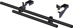 KFI Double Tube Rear Bumper Black