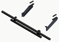 KFI Double Tube Rear Bumper Black