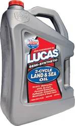 Lucas Semi Synthetic 2 Cycle Land and Sea Motor Engine Oil 1 gallon