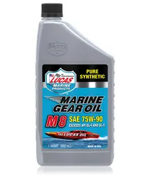 Lucas Pure Synthetic 75W90 M8 Marine Gear Oil 1qt