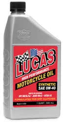 Lucas Synthetic High Performance 0W40 Engine Motor Oil 1qt