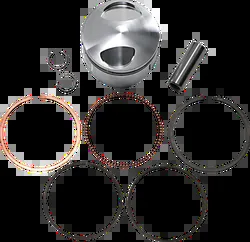 JE Piston Kit Rings Pins Round 3mm OB 97mm Bore 11:1