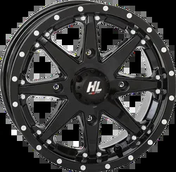 HL10 Front Rear Wheel Gloss Black 14x7 4/110 5+2 30mm