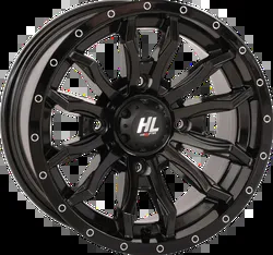 HL21 Front Rear Wheel Gloss Black 14x7 4/137 4+3 10mm