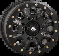 HL23 Front Rear Wheel Matte Black 14x7 4/156 5+2 +38mm