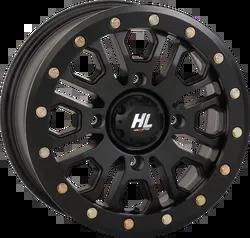 HL23 Front Rear Wheel Matte Black 15x7 4/137 5+2 +38mm