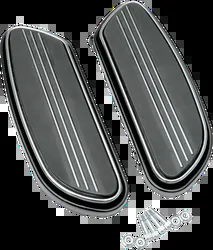 DS Black Steel Front Driver Sweeper Floorboard Pair