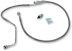DS Silver Stainless Steel Rear Brake Line