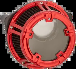 Arlen Ness Method Clear Series Air Cleaner Filter Red