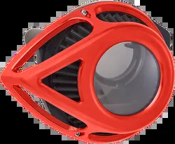 Arlen Ness Clear Tear Air Cleaner Filter Kit Red Anodized