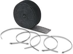 Accel 2"x25' Black High Temperature Exhaust Wrap Kit