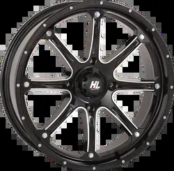 HL4 Front Rear Wheel Gloss Black Machined 20x6.5 4/137 4+2.5 10mm
