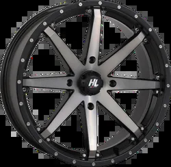 HL10 Front Rear Wheel Matte Black Smoke 20x7 4/137 4+3 10mm
