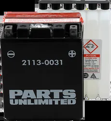 Parts Unlimited AGM Maintenance Free Battery YTX14AHL-BS
