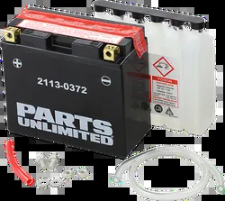 Parts Unlimited AGM Maintenance Free Battery  YT12B-BS