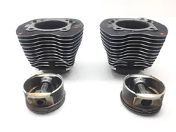 Front Rear Cylinder Jugs w Pistons 04 Harley Heritage Softail EFI FLSTCI 2327 x