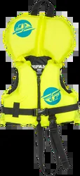 Fly Racing Hi Viz and Teal Nylon Infant Life Jacket Flotation Vest