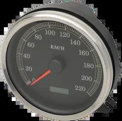 DS Black Face Electronic Speedometer w Indicator Lights