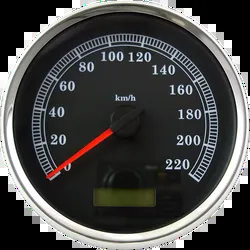 DS 5in KPH Black Programmable Electronic Metric Speedometer