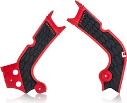 ACERBIS X Grip Frame Guards Red Black