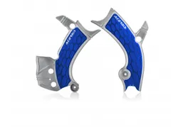 ACERBIS X Grip Frame Guards Silver Blue