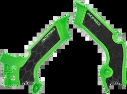 ACERBIS X Grip Frame Guards Green Black