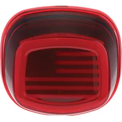 Kuryakyn Flag LED Red Lens Tail Light w Top License Light