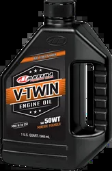 Maxima V Twin Mineral Engine Motor Oil 50W 1 Quart Liter