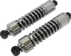 Harddrive Chrome 12in. Shocks w Short Cover Shroud