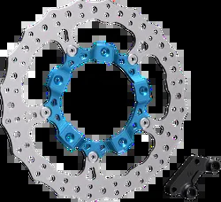 Arlen Ness Big Full Floating Front Left Brake Rotor Kit Blue 14in.