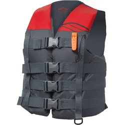 Men's Hydro Red Nylon Vest XS Life Jacket Type 3 PFD Lightweight