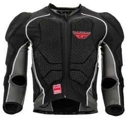 Fly Racing Black Grey Long Sleeve Barricade Armor Suit Adult Medium