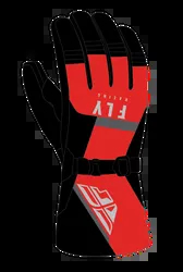 Fly Racing Black Red Insulated Cascade Riding Gloves Adult XXXLarge