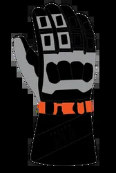 Fly Racing Black Grey Orange Insulated Gauntlet Style Glacier Gloves Mens XXXL