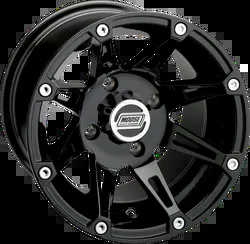 MU 387X Black Front Wheel Assembly 12x7 4/110 4+3