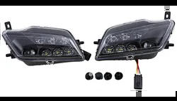 Moose Utility LED Headlights Clear Lens Left Right Pair