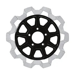 Lyndall Bow Tie Full Floating Front Brake Rotor 11.5in. Silver