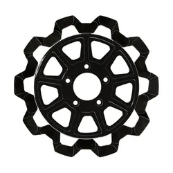 Lyndall Bow Tie Full Floating Front Brake Rotor 11.8in. Black